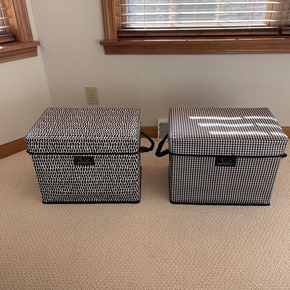 Scout Bags - Black and White Storage Bins